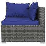 Garten-Lounge-Set (6-teilig) 3013633-19 Blau - Dunkelblau - Grau