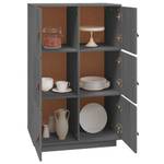 Highboard DE8033 Grau - Massivholz - 40 x 109 x 67 cm