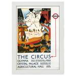 Bilderrahmen Poster 1933 Circus Weiß