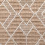 Outdoorteppich Bergen Raute Beige - 240 x 290 cm