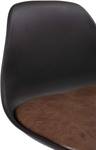 KAYELLES Tabouret de bar SIG (Lot de 2) Noir - Marron - Métal - Matière plastique - Cuir synthétique - 42 x 82 x 42 cm