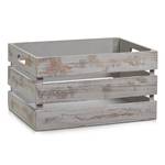 Aufbewahrungs-Kiste Holz grau\