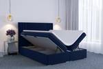 Boxspringbett MORI Blau - Breite: 160 cm - H3