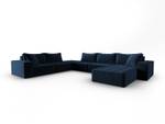 modulares U-Formsofa MIKE 8 Sitzplätze Nachtblau