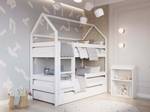 Lit cabane EDEN HB005 Blanc