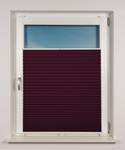 Plissee Klemmfix Blickdicht ohne Bohren Bordeaux - 65 x 130 cm