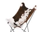 Fauteuil NYBRO Noir - Marron - Blanc - Textile