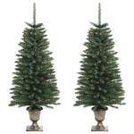 Weihnachtsbaum-Set Gold - Grün - Kunststoff - 65 x 120 x 65 cm