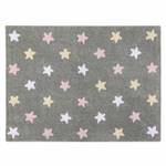 Teppich mit kleinen Sternen Naturfaser - Textil - 120 x 2 x 160 cm