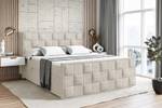 Boxspringbett ZAFIRA Ecru - Breite: 140 cm - H4