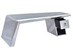 AIRMAN Couchtisch Silber - Holzwerkstoff - Massivholz - 132 x 45 x 60 cm