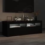 TV-Schrank mit LED-Leuchten D752 Schwarz