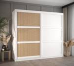 ARMOIRE À PORTES COULISSANTES PLECIONKA Largeur : 200 cm - Argenté