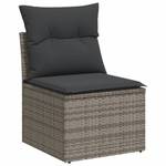 Gartensitzgruppe K4824(8-tlg) Grau - Massivholz - 69 x 62 x 55 cm