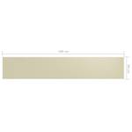 Écran de balcon 3016497-5 Blanc crème - Largeur : 90 cm