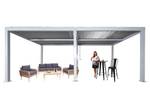 Pergola L46 Weiß - Metall - 583 x 220 x 301 cm