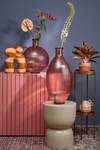 Dekorative Flasche Firenza Pink - Glas - 34 x 42 x 34 cm
