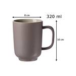 Kaffeebecher Jasper 4er Set Taupe