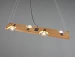 Holz Breite LED Pendelleuchte 115cm