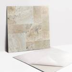 Selbstklebende Fliesen (9 St.) Stein Beige - Kunststoff - 30 x 30 x 1 cm