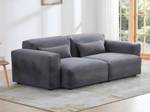 Sofa MAGALI Grau - Textil - 112 x 70 x 222 cm