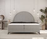 Boxspringbett Circle Taupe - Breite: 140 cm