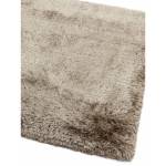 Tapis shaggy tufté main confort SPLASH Taupe - 150 x 150 cm