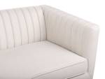 3-Sitzer Sofa SKAULE Beige - Eiche Dunkel