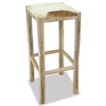 Barhocker 244544 Braun - Massivholz - Kunstleder - Holzart/Dekor - 35 x 76 x 35 cm