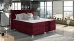 Boxspringbett ELEGANCE Rot - Breite: 180 cm