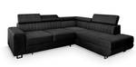 Ecksofa NOLA L-S Schwarz - Ecke davorstehend links