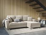 Schlaf-Ecksofa + Box MOGHAN 4 Sitzplätze Beige