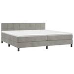 Boxspringbett 3017268-9 Hellgrau - Breite: 200 cm