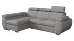 Ecksofa Boston Mini Aschgrau - Ecke davorstehend links