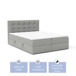 Boxspringbett Doppelbett Breno Hellgrau - Breite: 140 cm