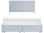 Doppelbett VERNOYES Gold - Grau - Hellgrau - Breite: 148 cm