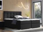 Boxspringbett Doppelbett Valbona Schwarz - Breite: 180 cm