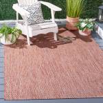 In & Outdoor Teppich Como Beige - Rot - 160 x 230 cm
