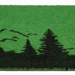 Paillasson coco avec cerf Noir - Vert - Fibres naturelles - Matière plastique - 60 x 2 x 40 cm