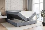 Boxspringbett EDITA Hellgrau - Breite: 160 cm - H3