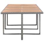 Garten-Essgruppe (13-teilig) 3012316-13 Grau - Kunststoff - Polyrattan - 109 x 74 x 225 cm