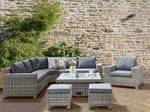 Lounge Set TEGLIO 7-tlg Beige - Grau - Polyrattan - 265 x 83 x 265 cm