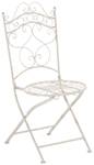 Chaises de jardin Indra Lot de 2 Blanc crème