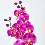 Kunstblume Orchidee in Keramiktopf Pink - Kunststoff - 9 x 55 x 55 cm