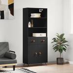 Highboard DE9242 Schwarz - Holzwerkstoff - 34 x 180 x 70 cm