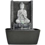 Meditierender Buddha Brunnen "Nirvana" Kunststoff - 20 x 26 x 15 cm