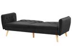 2-Sitzer Sofa BARDU Schwarz - Eiche Hell