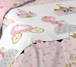 Bettwäsche Prinzessin 2tlg. Pink - Textil - 140 x 1 x 200 cm