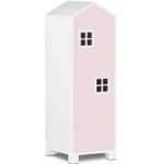 Kinderkleiderschrank MIRUM Pink - Rosé - Weiß