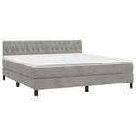 Boxspringbett 3017290-24 Hellgrau - Breite: 180 cm